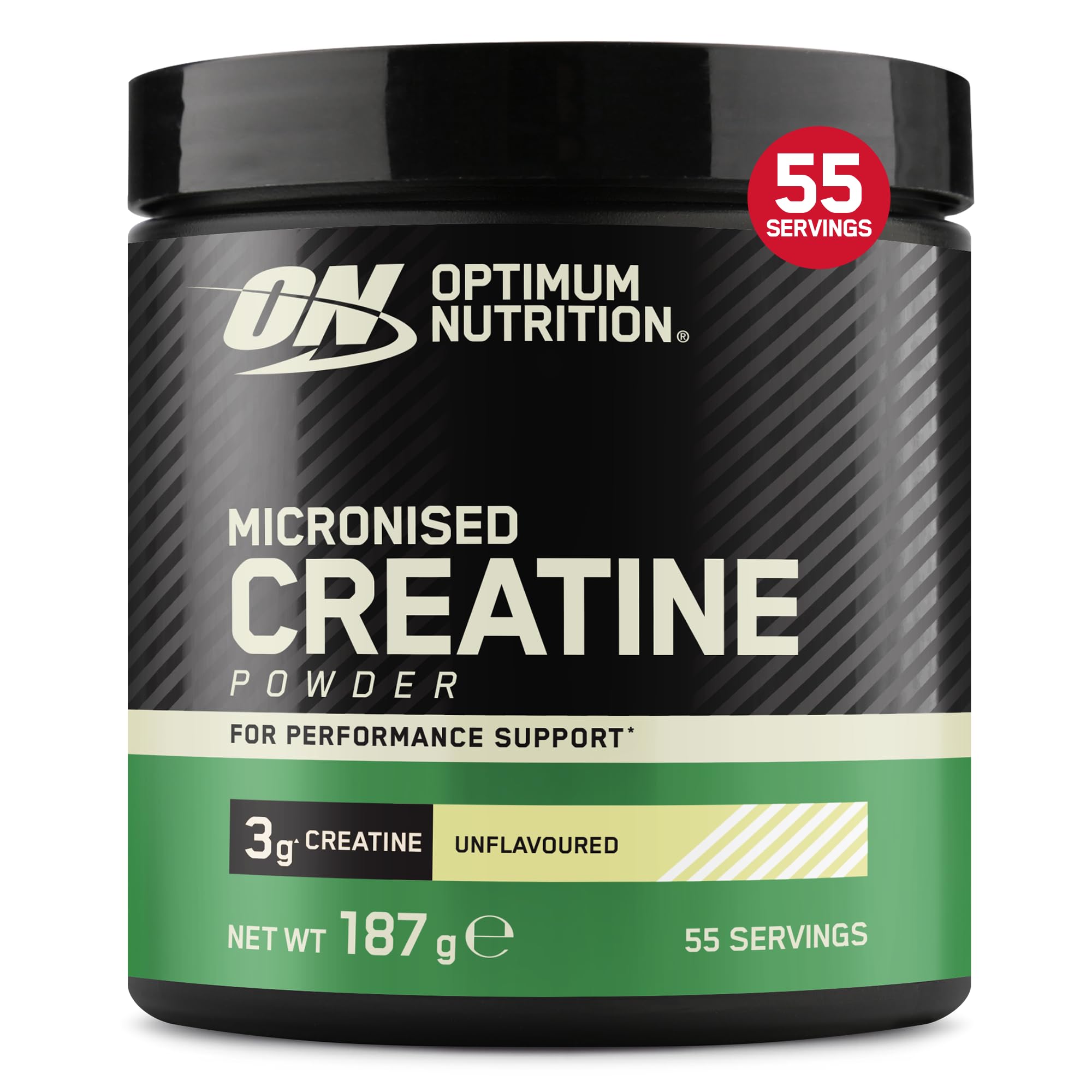 Optimum Nutrition Micronised Creatine Monohydrate Powder, 187g