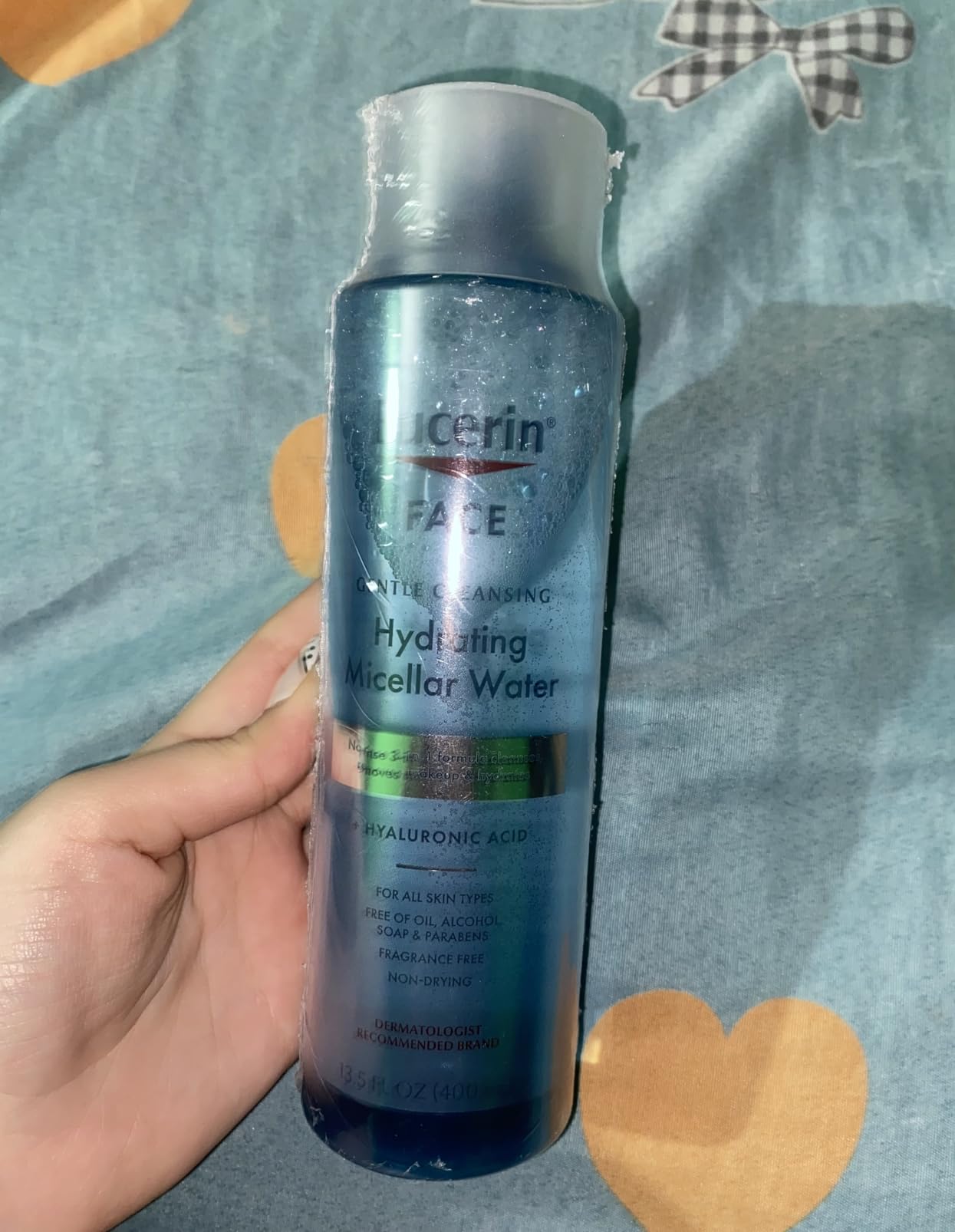 Eucerin Face Gentle Cleansing Hydrating Micellar Water with Hyaluronic Acid, Face Cleanser and Makeup Remover, Fragrance Free and Non-Drying for All Skin Types, 13.5 Fl Oz Bottle