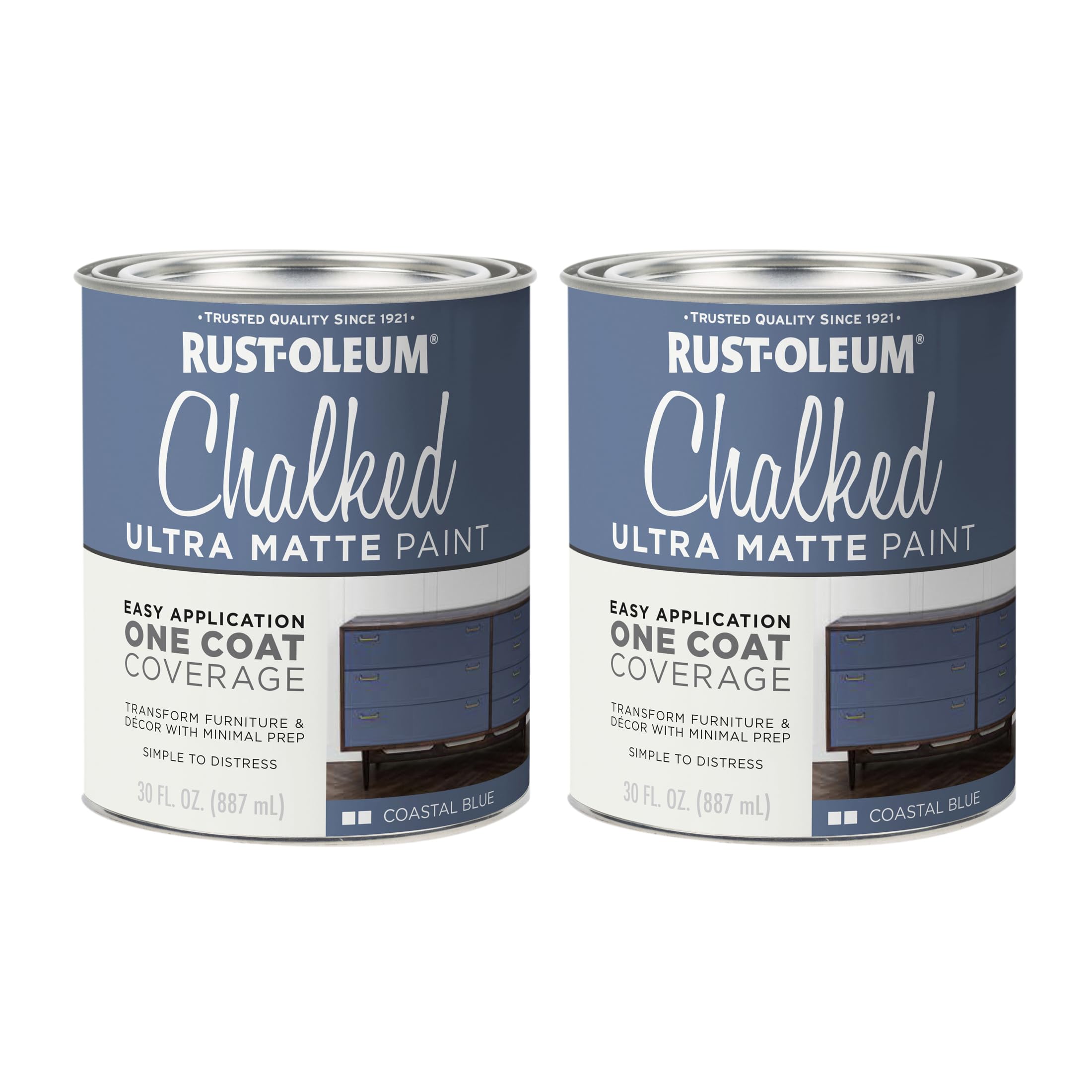 Rust-Oleum Chalked All-in-One Ultra Matte Coastal Blue Spray Paint