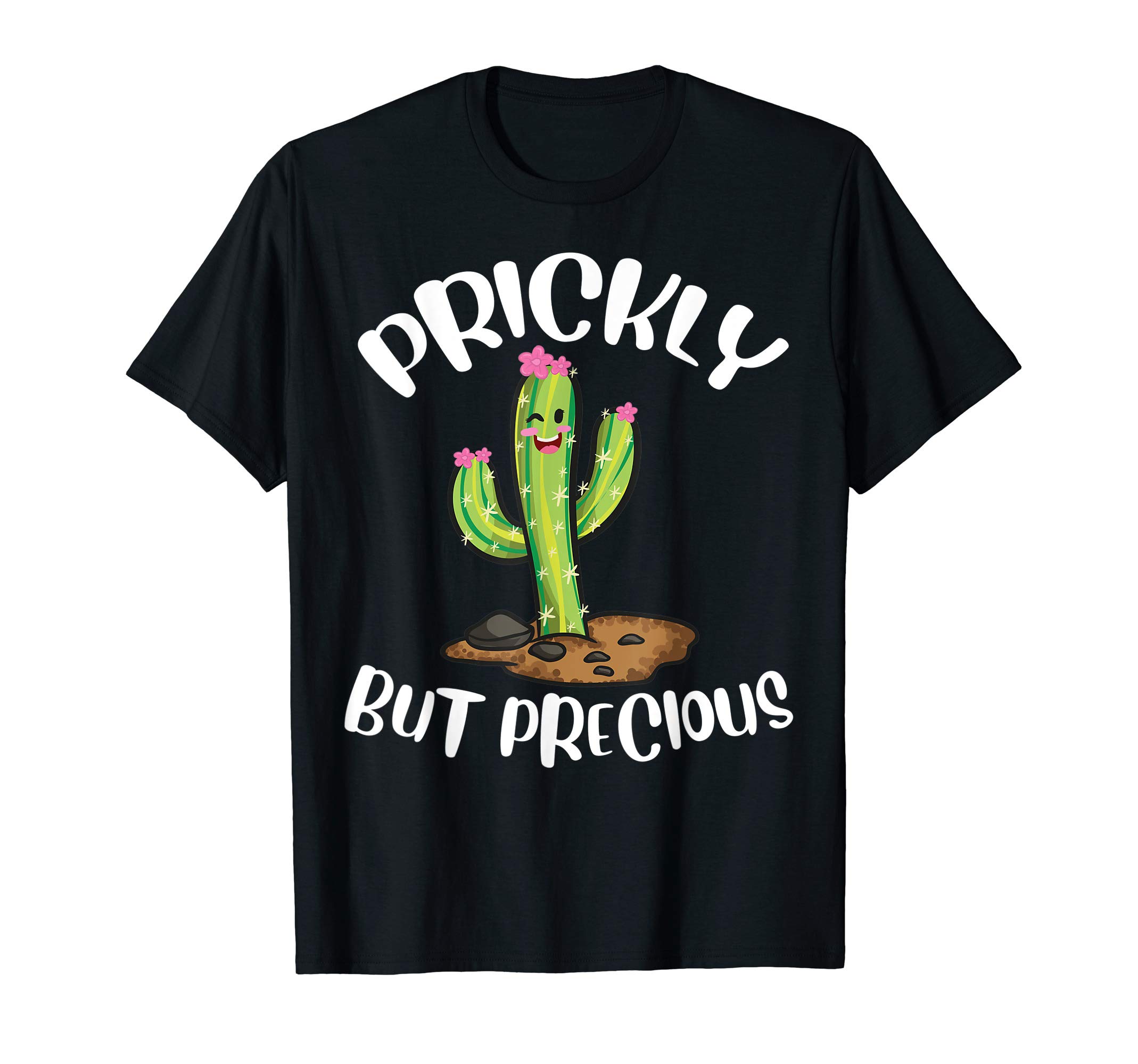 Succulent Cactus TeesPrickly But Precious | Funny Cacti Tee | Cute Girls Cactus T-ShirtOEKO-TEX STANDARD 100