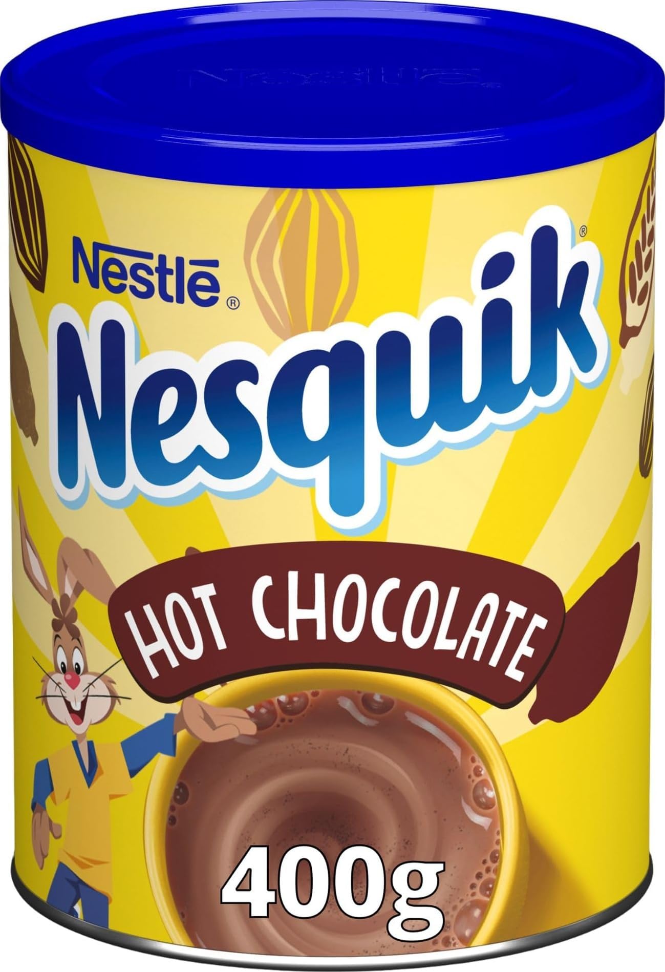 Hot Chocolate Powder 400g | Pack of 1 | Gluten free cocoa drink; sustainably sourced cocoa; fortified with vitamins C and D; 44 servings per tub