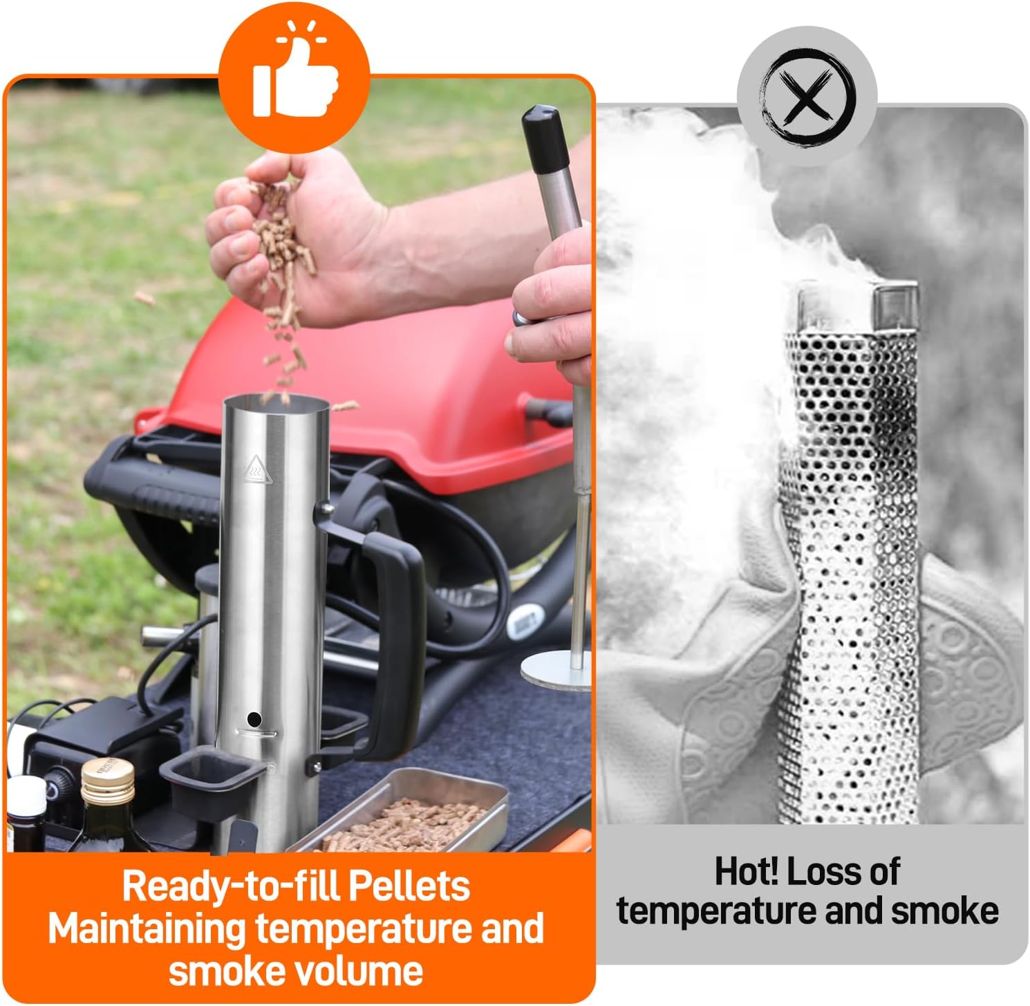 2026 Upgrade Electric Smoker Generator, Cold Smoker 60-70°F for Cheese/Salmon, Adjustable Smoke Volume Air Pump, Smoke Tube for Pellet Smoker, Fits Gas/Pellet Grill, Smoking Accessory Gift for Men