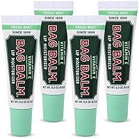 Vista 10 de Bálsamo labial sin fragancia Bag Balm original de Vermont con vitamina E Paquete de 4 tubos de 0.3oz