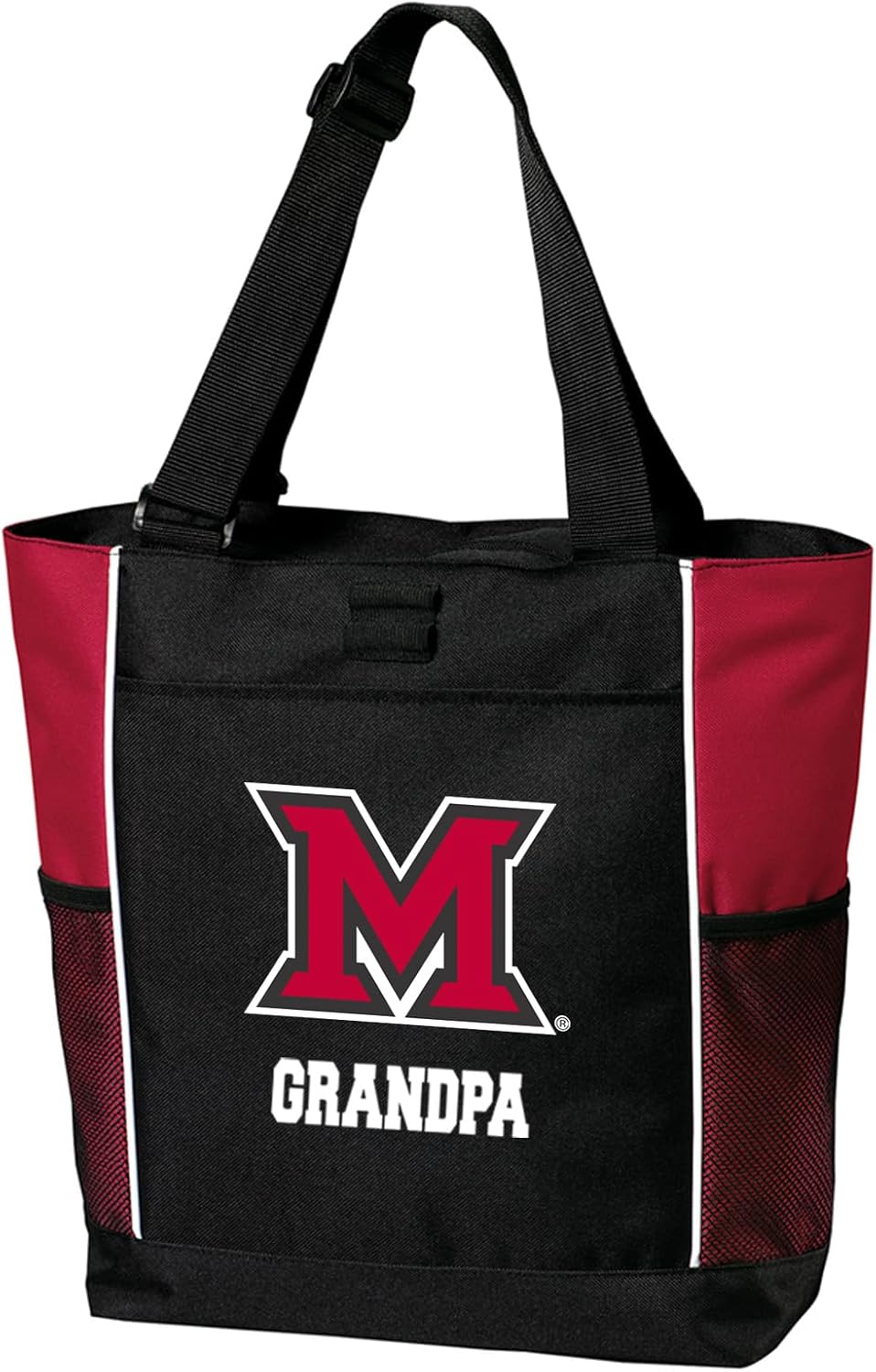 Broad Bay Miami University Grandpa Tote Bags Red Miami RedHawks Grandpa Totes Beach Travel