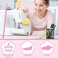 Vista 3 de Cindeer 200 piezas de cepillos de limpieza para máquinas de coser, hisopos limpios, desechables, puntas puntiagudas, hisopos de limpieza