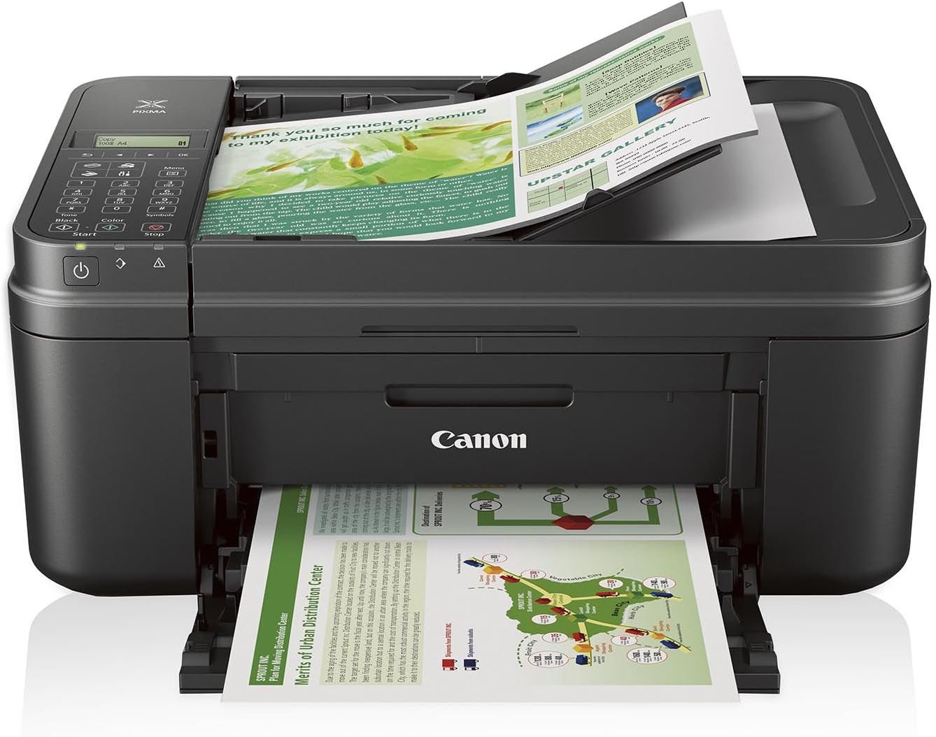 Canon PIXMA MX492 Inkjet Multifunction Printer - Color - Photo Print - Desktop - Copier/Fax/Printer/Scanner - 8.8 ipm Mono/4.4 ipm Color Print (ISO) - 70 Second Photo - 4800 x 1200 dpi Print ipm Mono/3.6 ipm Color Copy (ISO) LCD - 1200 dpi Optical Scan - Automatic Duplex Print - 100 sheets Input - Wireless LAN - USB - 0013C022