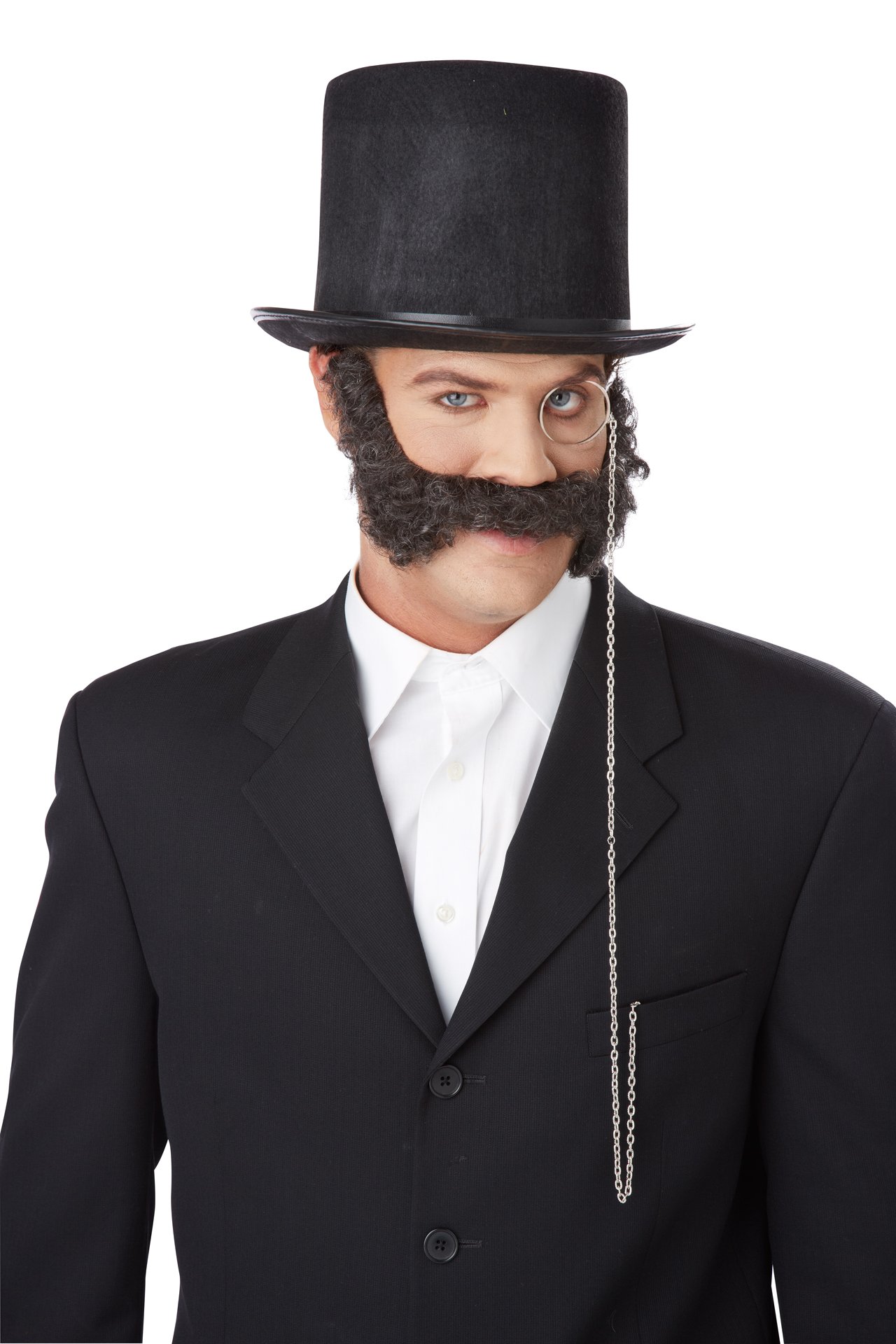 California Costumes Men's 19Th Century Mutton Chops, Dark Brown, One size