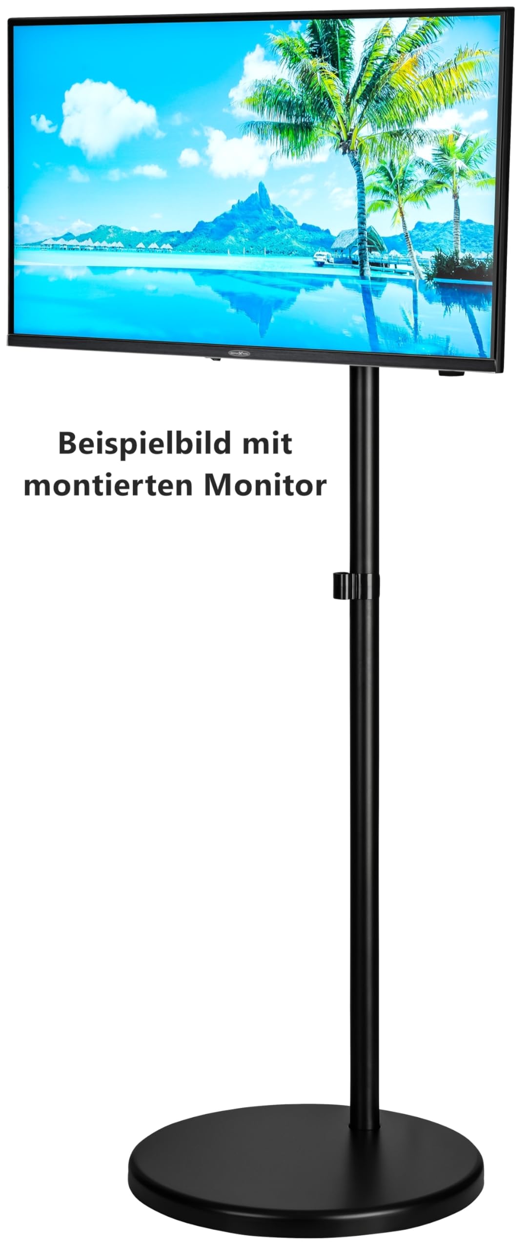 Reflexion BV05 - Soporte de TV para televisores móviles, Altura Ajustable con Muelle de Gas, Giratorio e inclinable ±90°, VESA 75/100, para 16 – 32 Pulgadas, con Ruedas en la Base, Capacidad de Carga