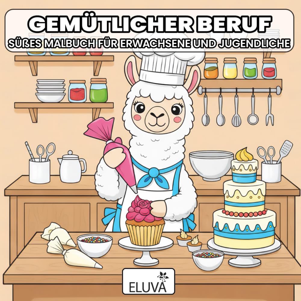 Gemütlicher Beruf – Süßes Malbuch für Erwachsene und Jugendliche: mit liebevollen Figuren und unkomplizierten Szenen für kreative Pausen