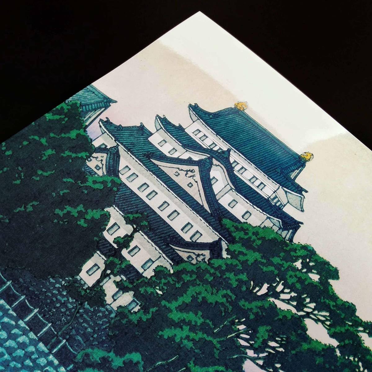 Amazon.co.jp: 川瀬巴水『名古屋城』浮世絵 アート 沢 ポスター A3