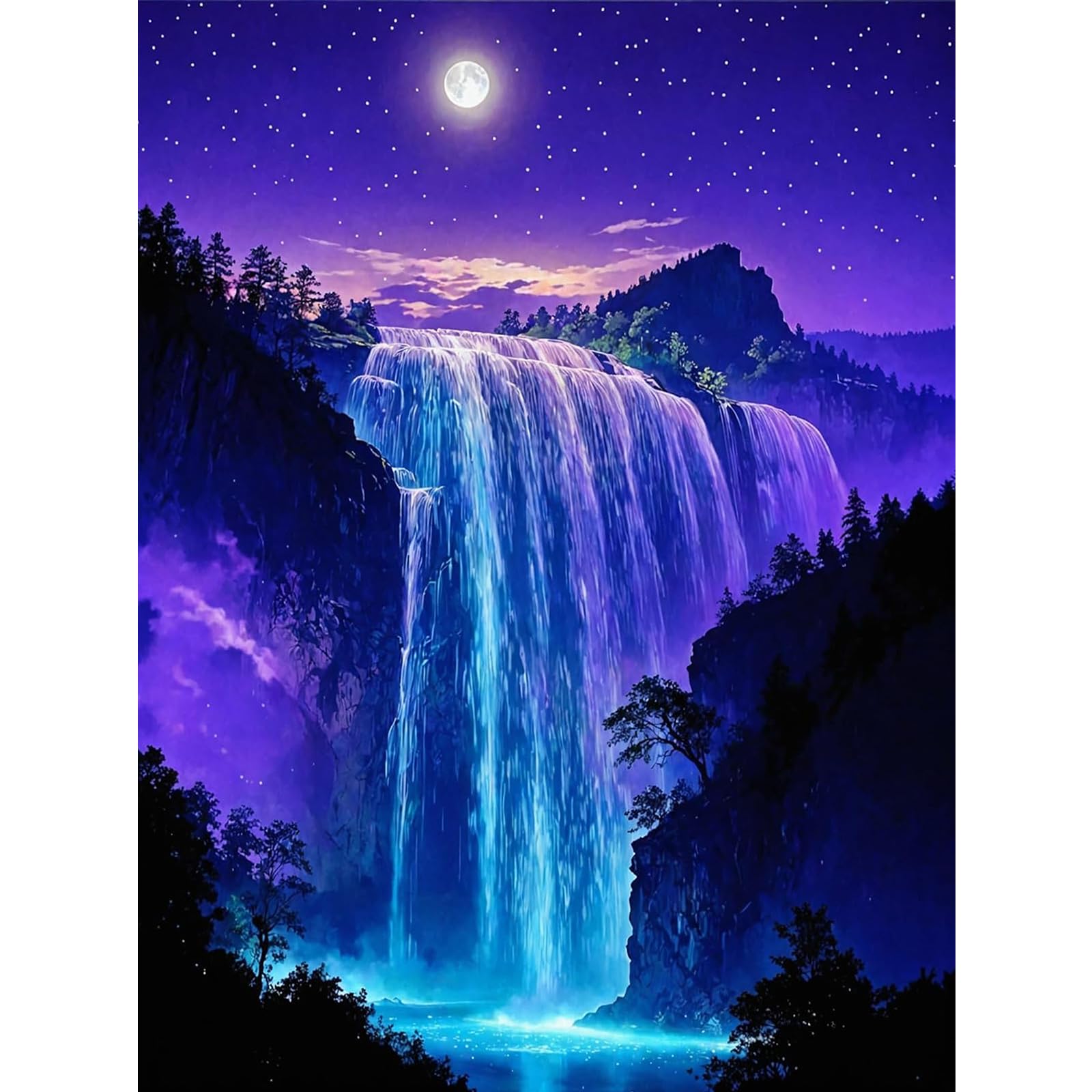 Fountor Diamond Painting Erwachsene, DIY 5d Diamond Painting Bilder