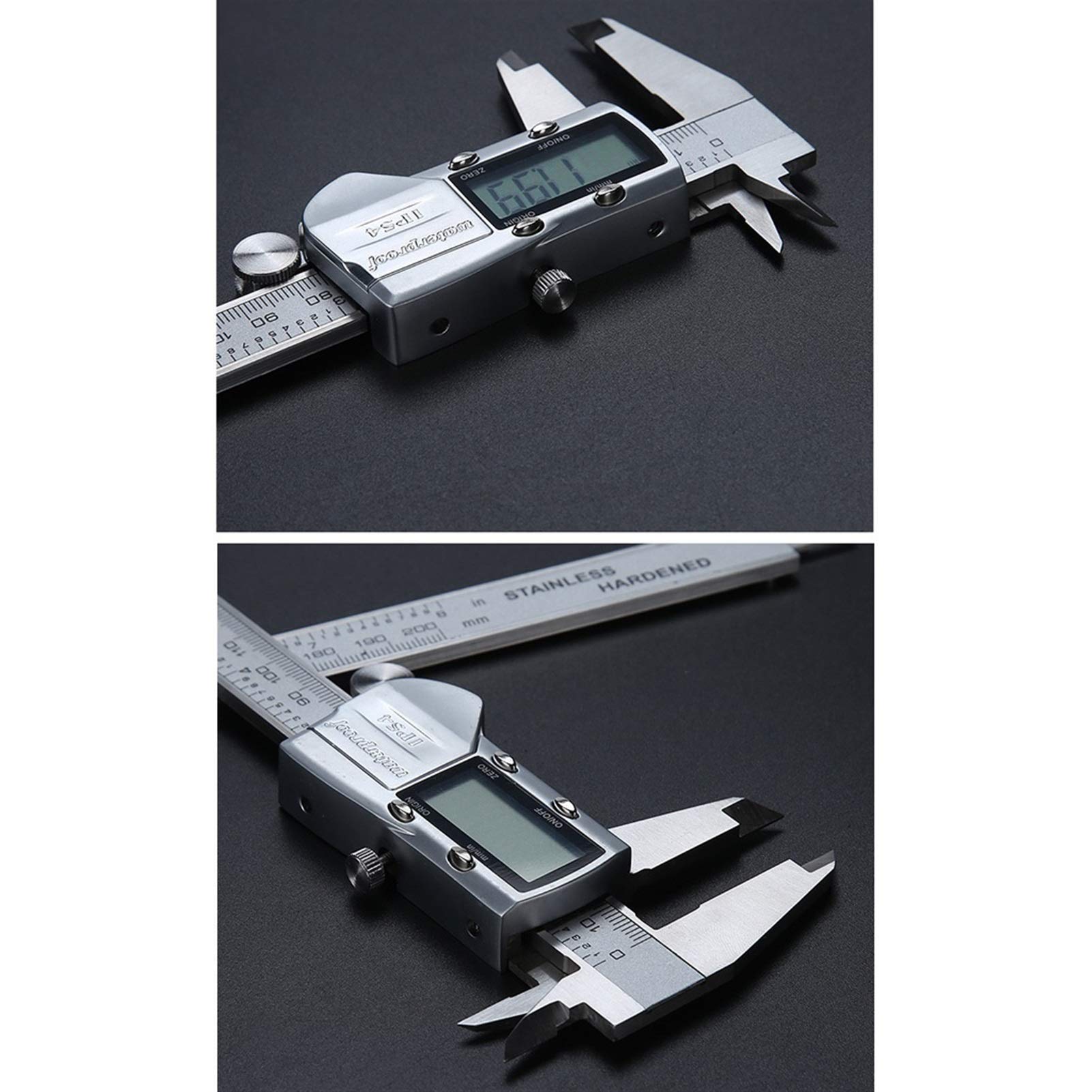 Suwalizki Elektroniczny Cyfrowy Cyfrowy Zacisk Ze Stali Nierdzewnej Vernier Caliper High Precision Industrial Pomiar Narzędzia Zakres: 0-150mm