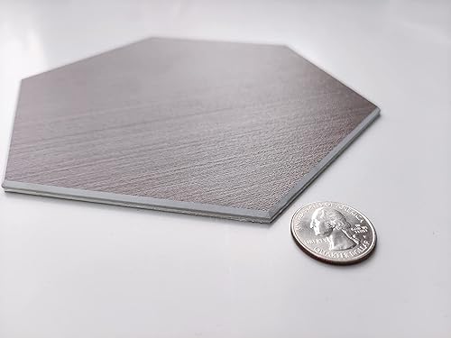 Miniatura 10 de Avant Decor Azulejos para salpicaduras de cocina de despegar y pegar grano de madera hexagonal compuesto de piedra azulejos de pared para pegar en