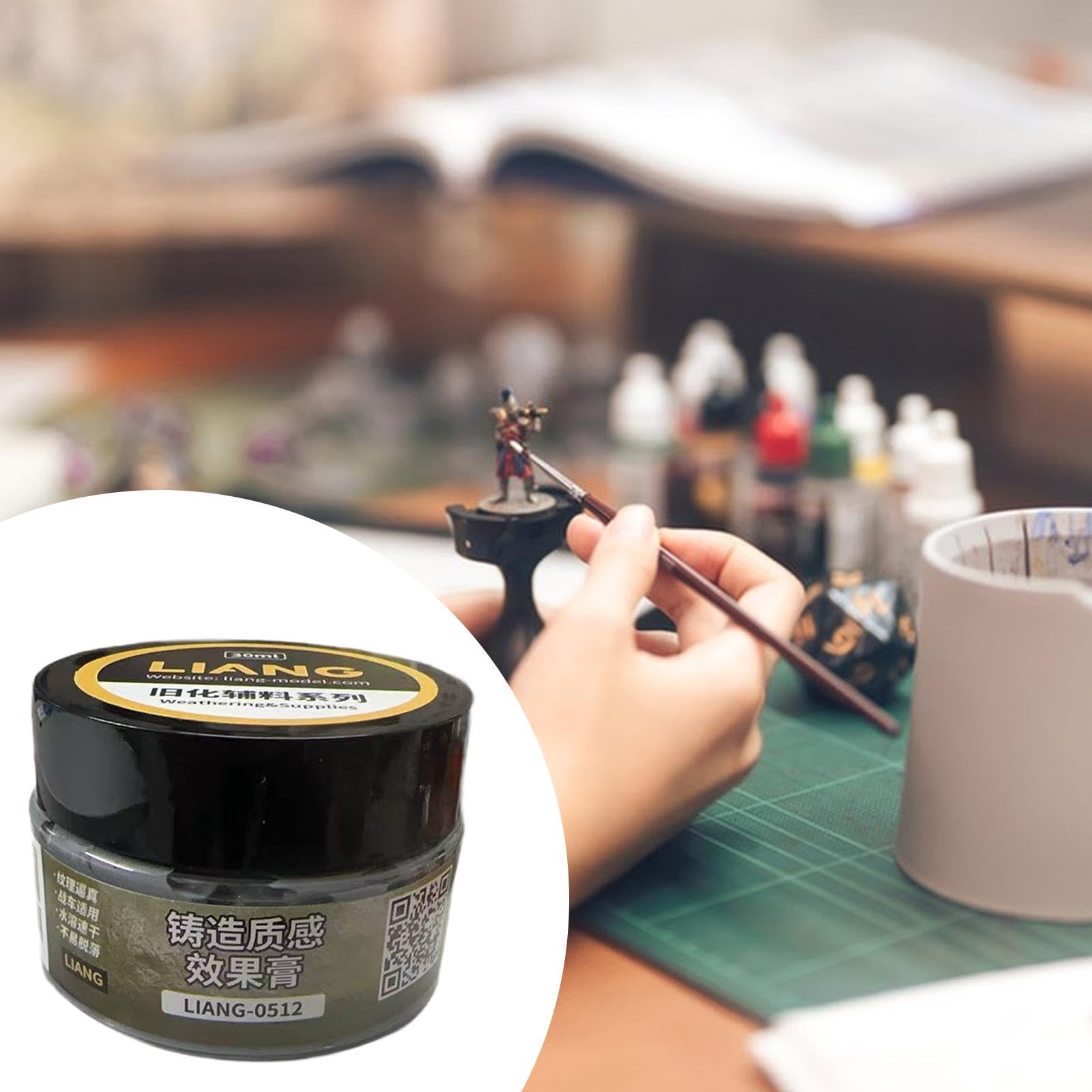 Colcolo Acryl-Modellierpaste mit Struktureffekt, professionell, multifunktional, hochdicht, dickflüssig für Steinbildhauerei und Kunsthandwerk