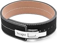 Vista 7 de Yes4All 100% Leather Premium Weightlifting Belt/Genuine Leather/ 2in1 Dip Belt With Chain/Self-locking Belt, Robust Alloy Steel Buckle 10mm Thick