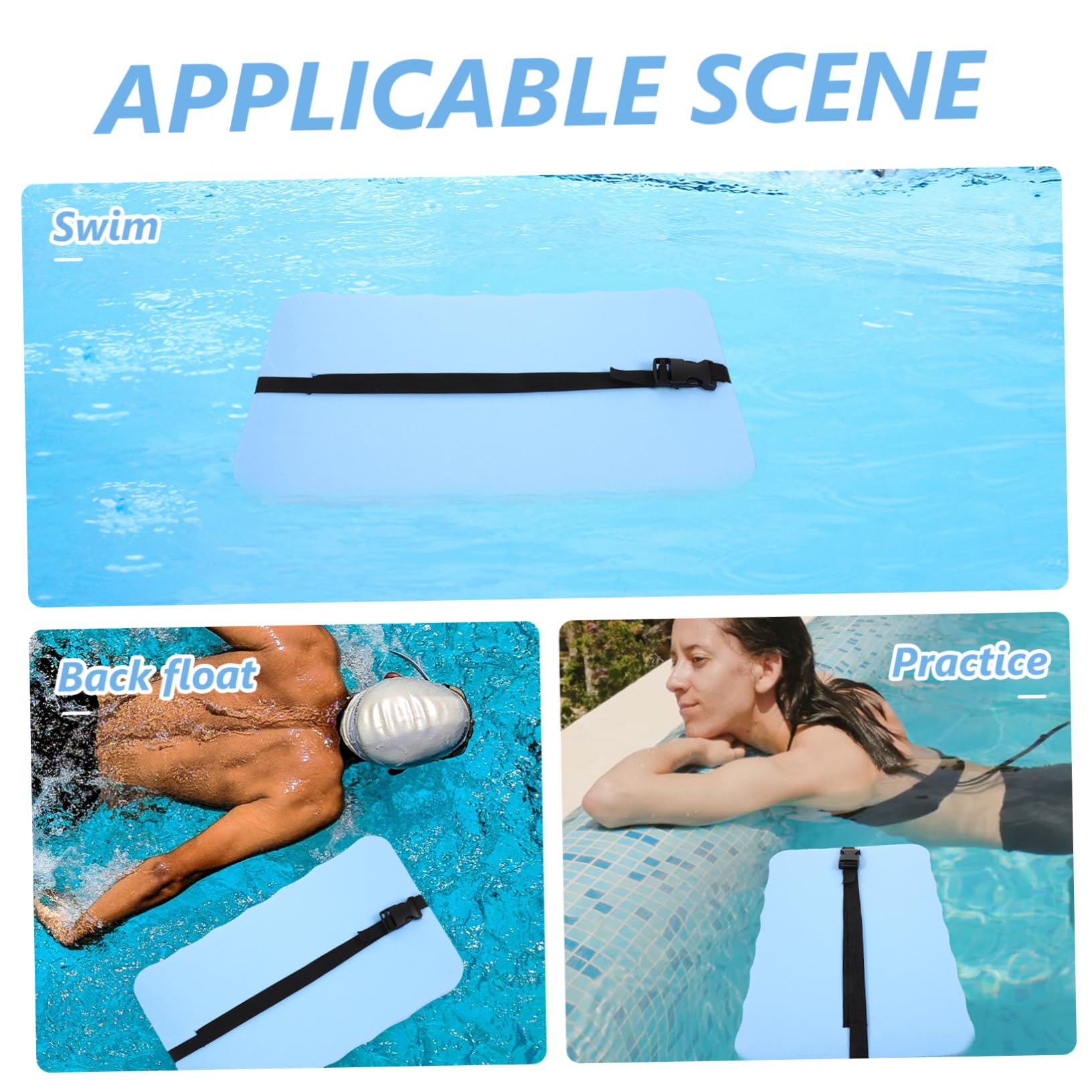 Happyyami Swim Float Boys and Girls Back Belt Swim Belts Safety Training Pool Float