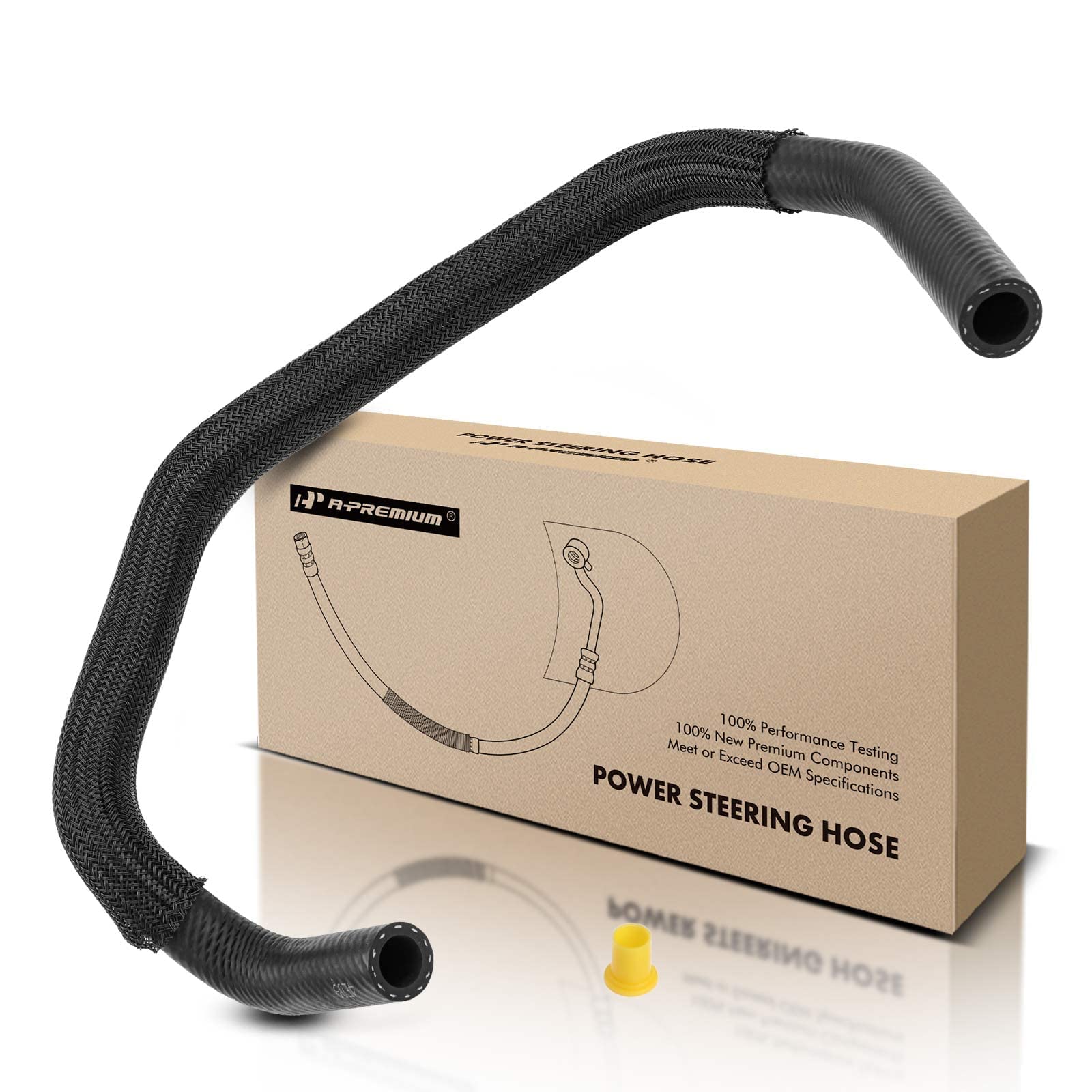 A-Premium Power Steering Reservoir Hose Line Compatible with Lexus ES300, ES330 2004-2006 & Toyota Camry, Solara 2004-2008, (Reservoir To Pump), Replace for 4434806180, 4434833180, 3404446