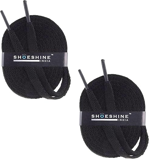SHOESHINE Sports & Sneakers Shoe Laces - 2 Pairs Set Flat Shoelace for Men & Women