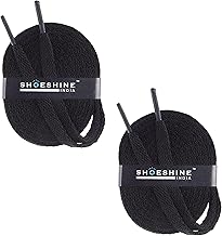 SHOESHINE Sports & Sneakers Shoe Laces - 2 Pairs Set Flat Shoelace for Men & Women