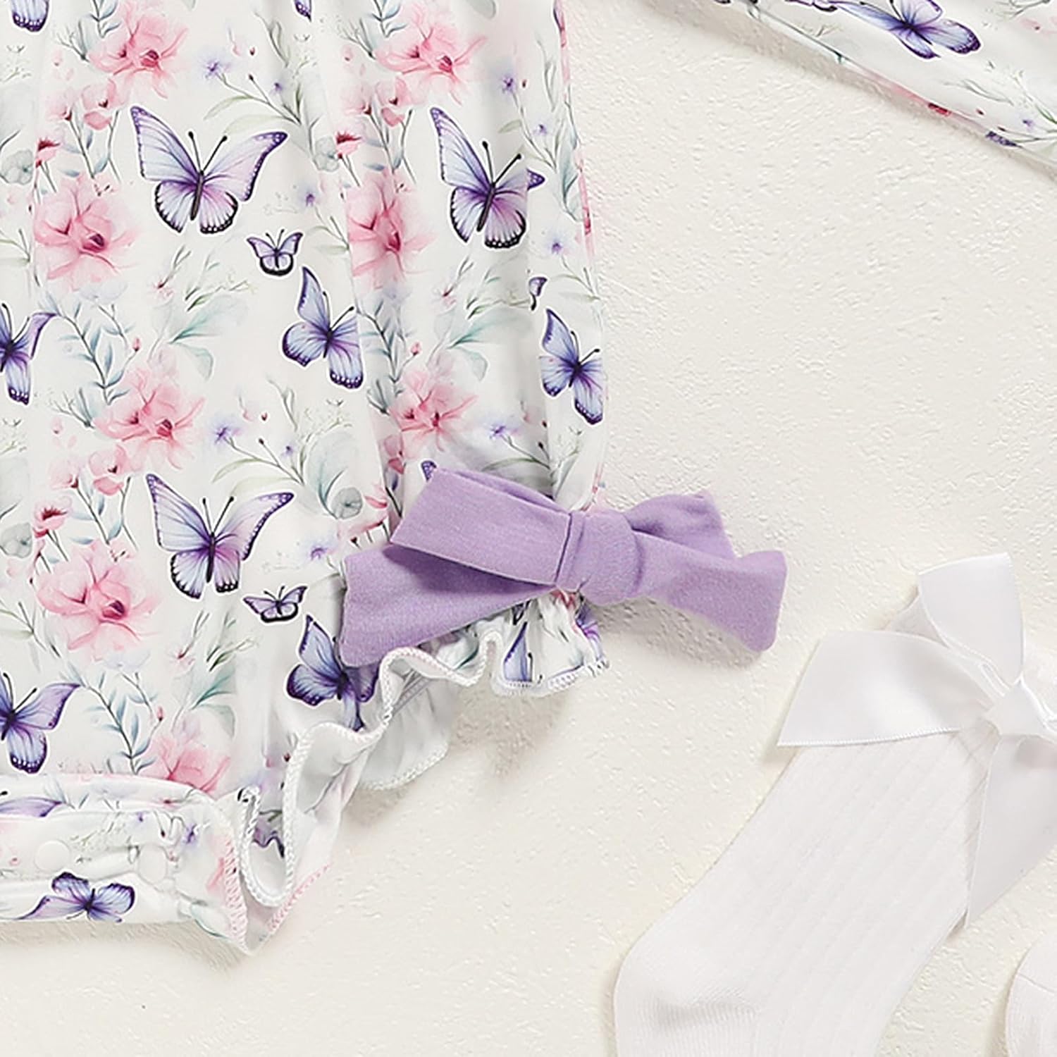 GRNSHTS Baby Girl 1st Birthday Outfits One Year Old Printed Romper Embroidery Bodysuit Cake Smash Clothes - Image 6