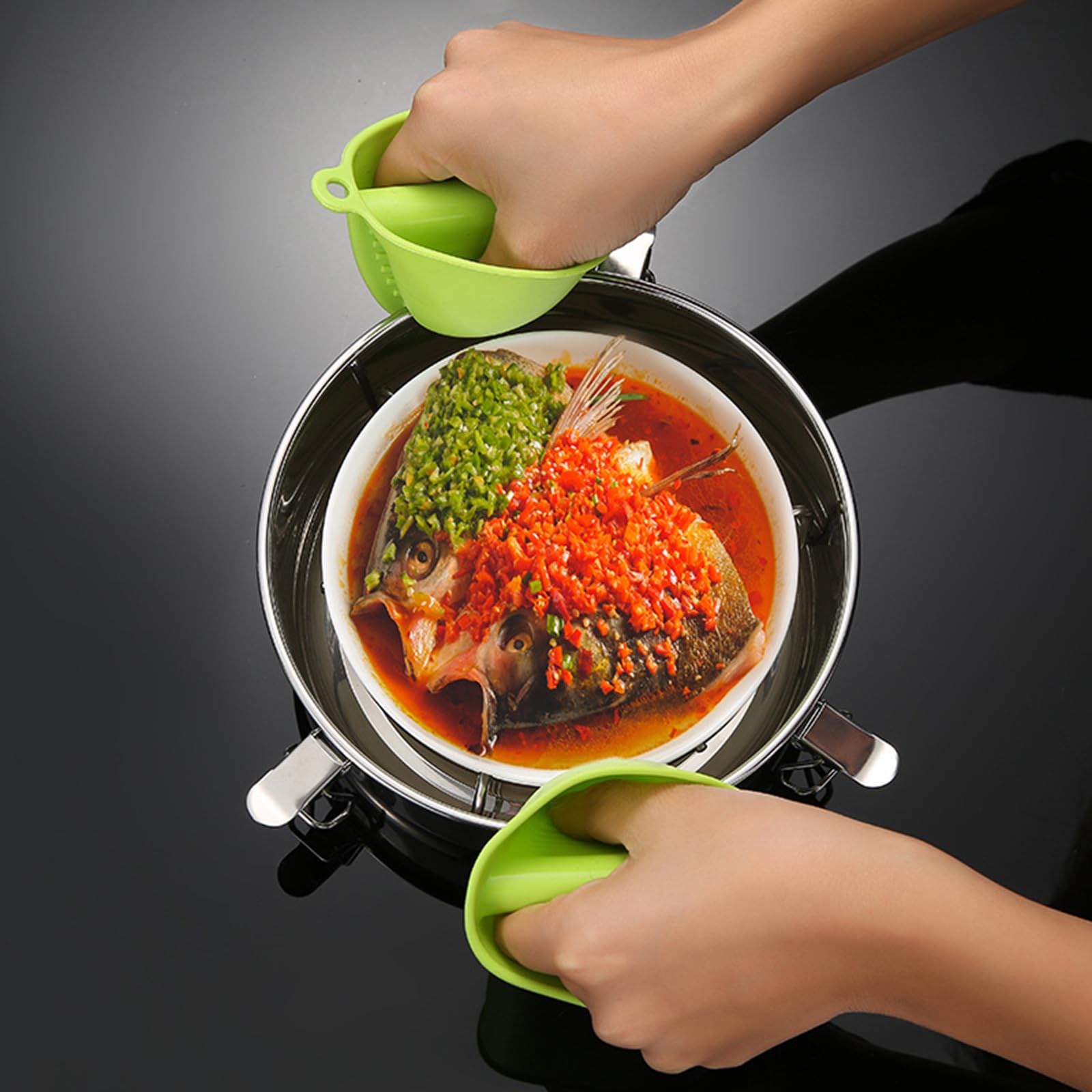 Molde redondo de acero inoxidable para flan con tapa y para cocinar uniformemente distribución del calor, resistente a la oxidación, tartas de queso