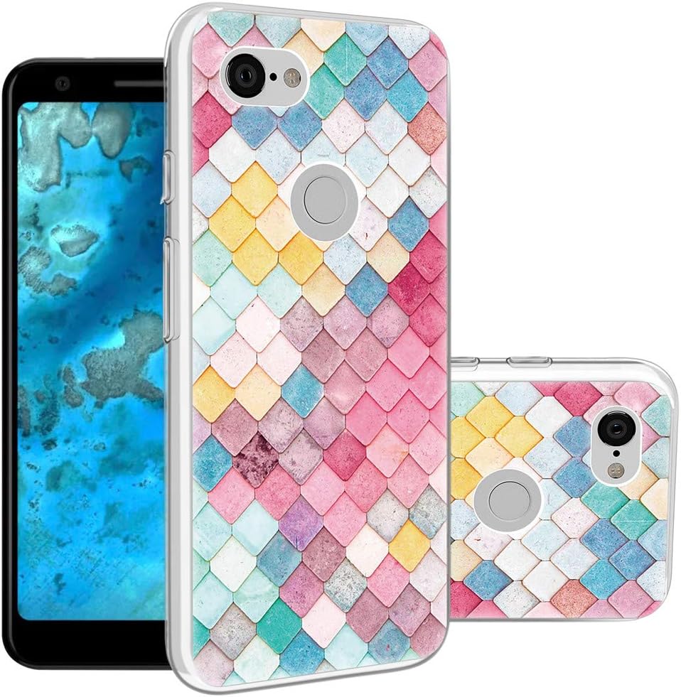 Tuopuna for Google Pixel 3A Case, [UV Varnish Printing Pattern] [Ultrathin Soft TPU] Advanced Perfect Phone Cases Glossy Drawing Design Cover for Google Pixel 3A