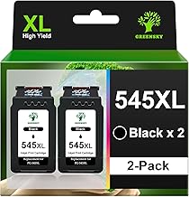 GREENSKY PG 545 XL Black Ink Cartridges Replacement for Canon 545 545XL for Canon Pixma TS3350 TS3450 TS3150 TR4650 MG2550 MG2550S MG2555 TS3452 TS3451 MG2950 MG3050 TR4651 (2 Black)
