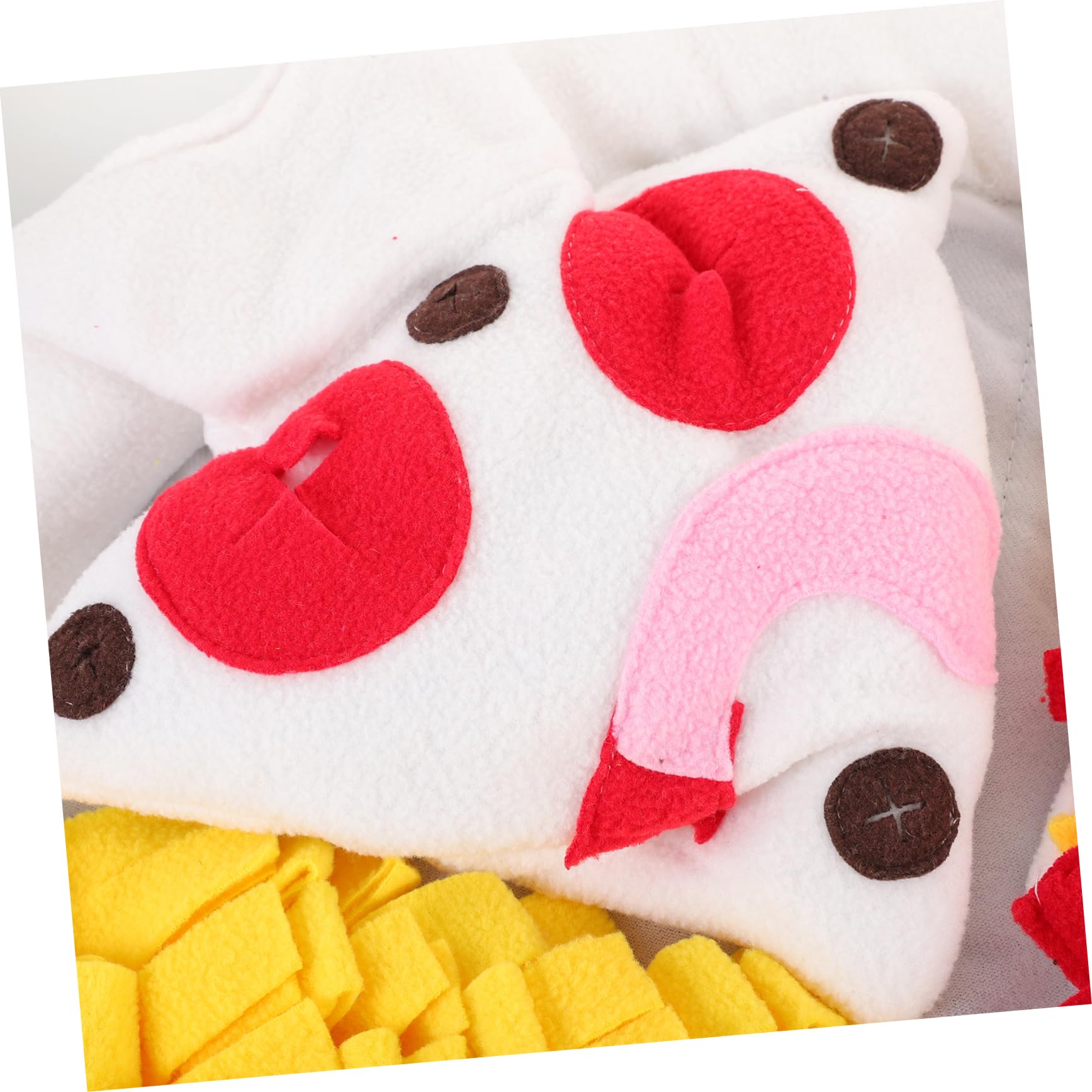 BESPORTBLE Tappetino Snuffle per Cani Forma Pizza in Polar Fleece per Allenamento Alimentare Lento e Masticazione
