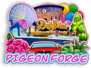 Refrigerator Magnet Pigeon Forge Tennessee USA Fridge Magnet City Travel Souvenirs Tourist Gifts 3D Classic Landmarks Handmade Crafts Home Decoration -1164