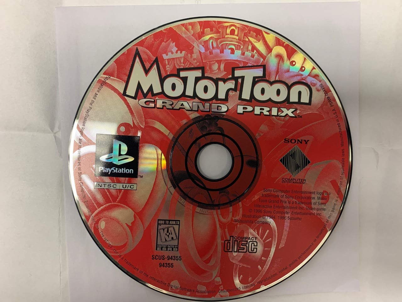 MOTOR TOON GRAND Prix PS1 Sony PlayStation Game Promo Poster 90s Rare Print Ad EUR 16,90 - ES
