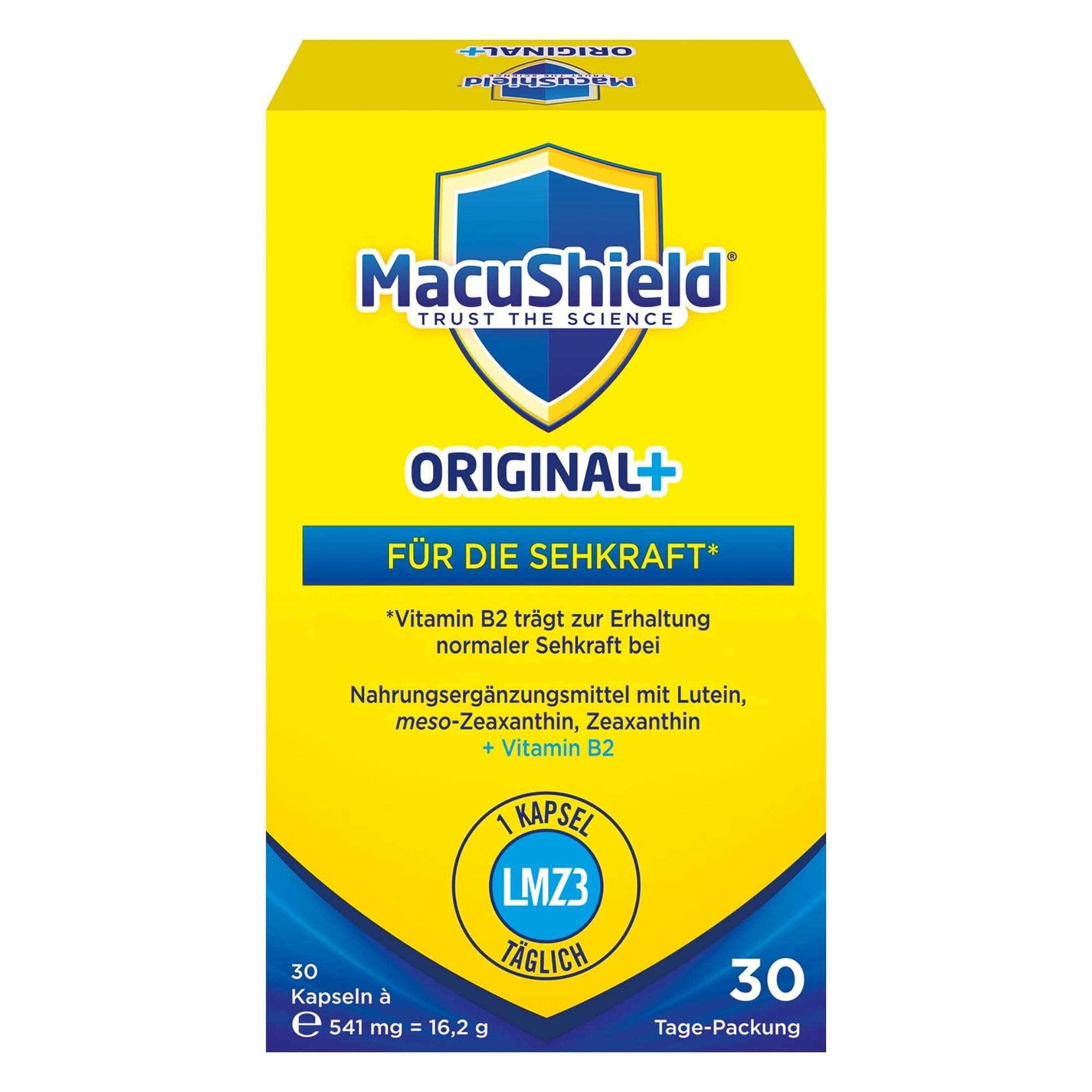 MacuShield® Original+ unterstützt die Augengesundheit, 30-Tage-Packung