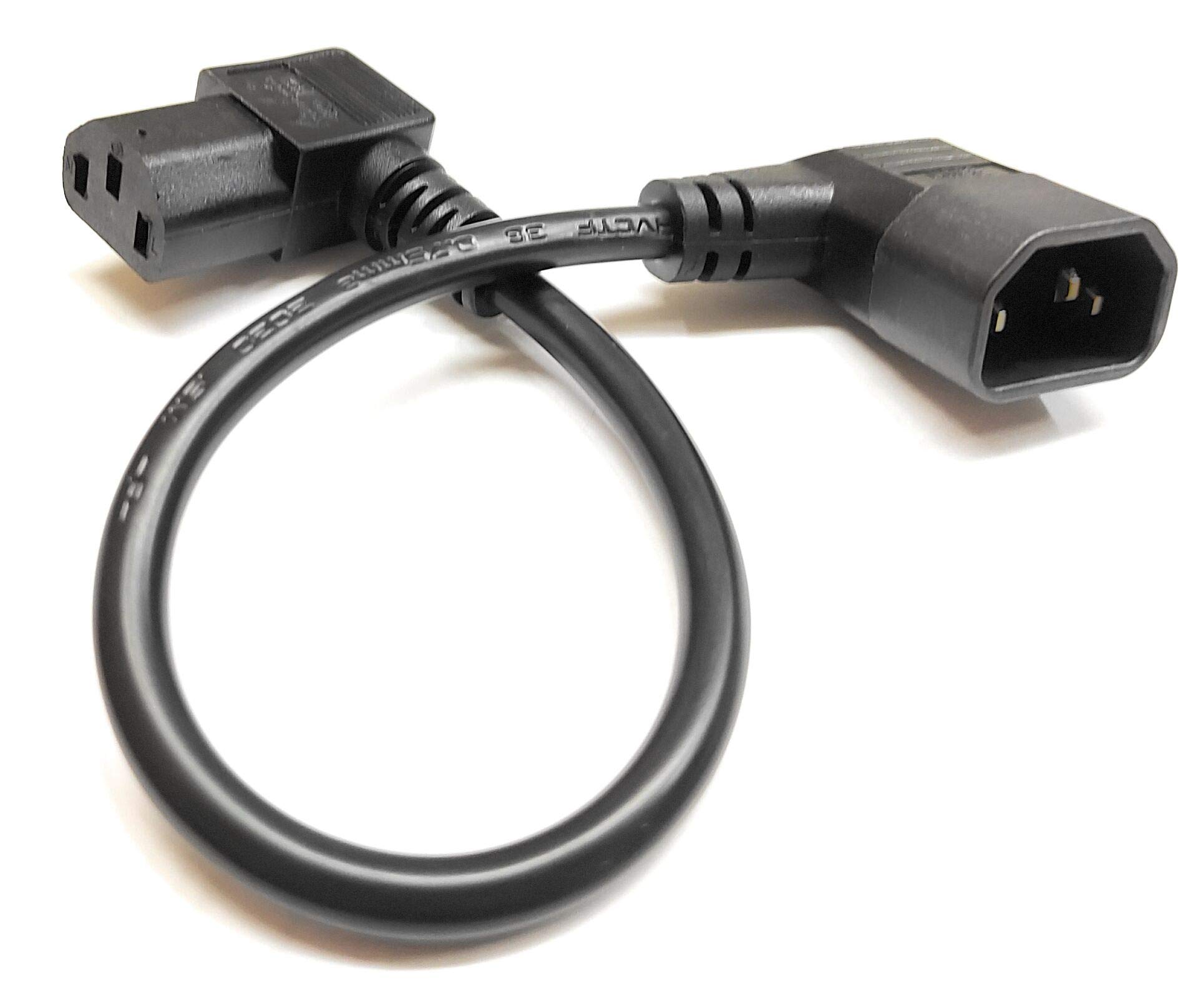 Amazon.co.jp: オーディオファン 電源延長ケーブル 3ピン 両端子L字型