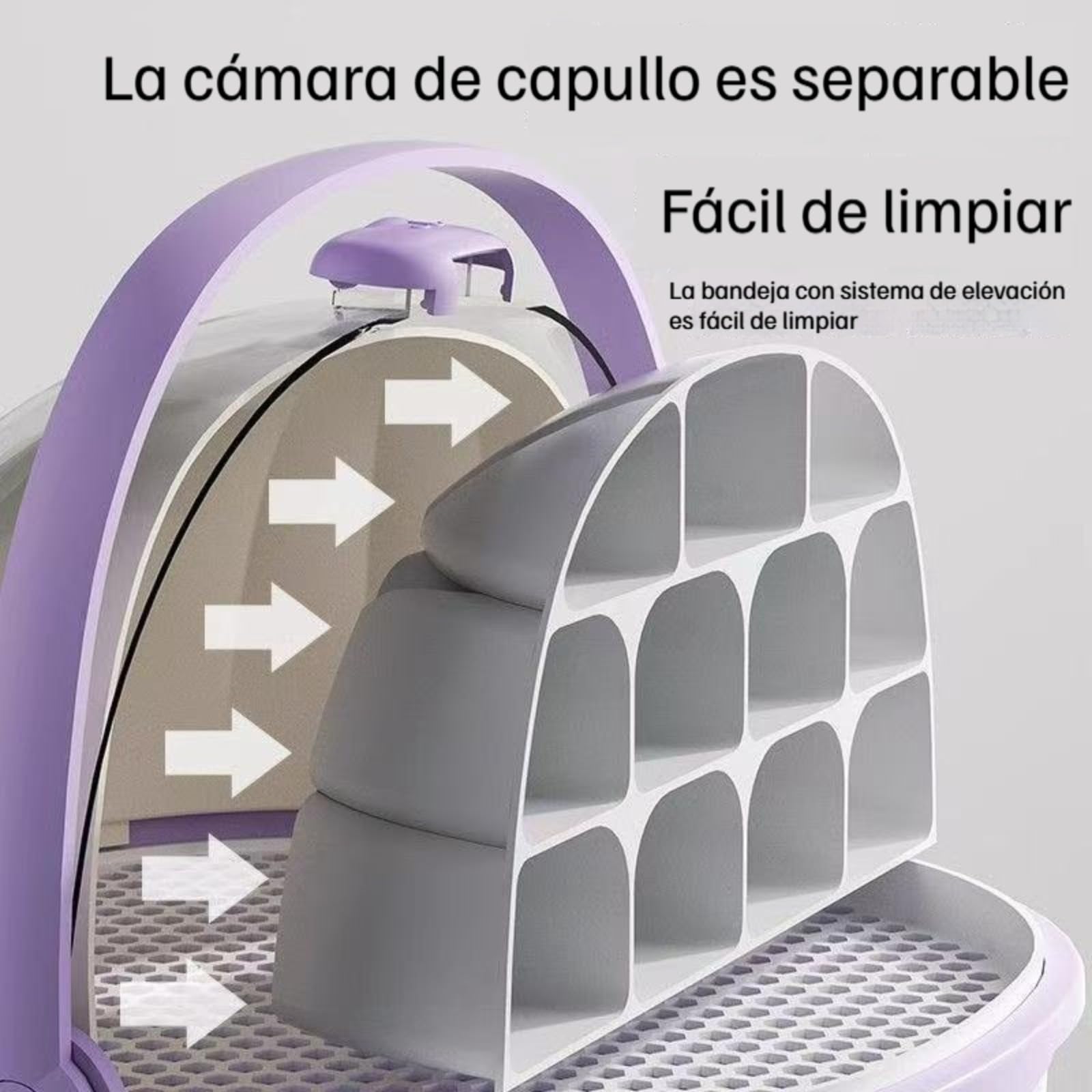 Cápsula para la cría Jaula para animalescaja Gusanos de Seda, terrario para Reptiles, Caja de alimentación portátil Transparente Tipo cajón Mejorada con asa. — view 6