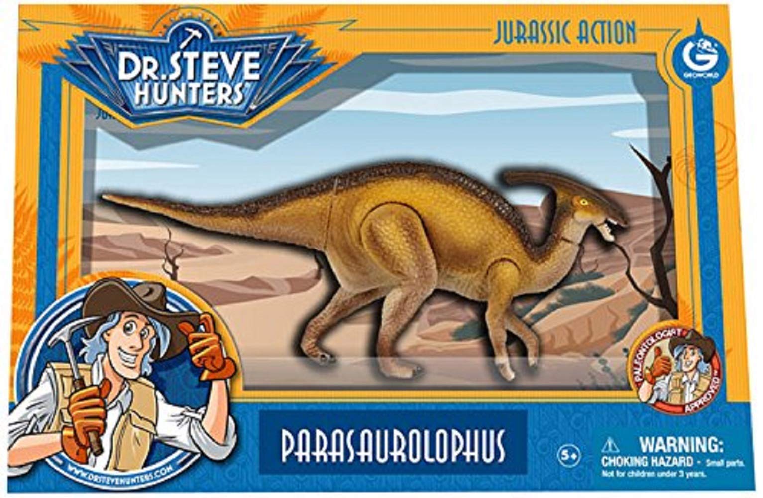 Amazon.co.jp: Geoworld 動く 恐竜フィギュア パラサウロロフス 体長