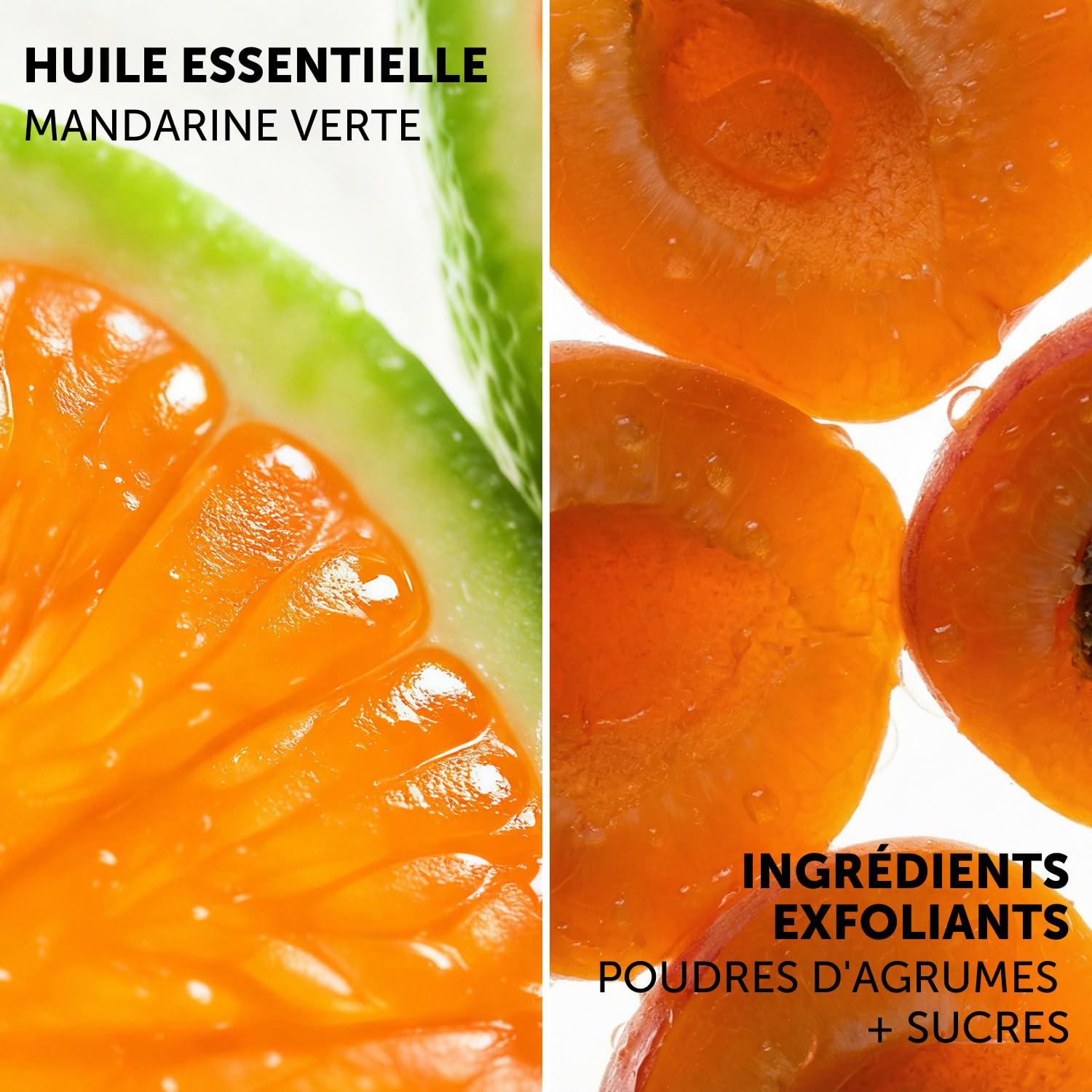 Decléor Masque Gommage Mandarine Verte pour l’Éclat, Masque Exfoliant Visage 2-en-1 avec Noyaux d’Abricot pour Lisser le Grain de Peau et Raviver l’Éclat