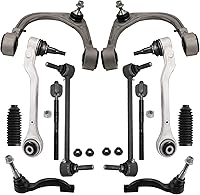 Vista 56 de Detroit Axle - Kit de suspensión completo de 12 unidades para Dodge Ram 1500 4x4 solamente - 2 brazos de control superiores y rótulas, 2 rótulas