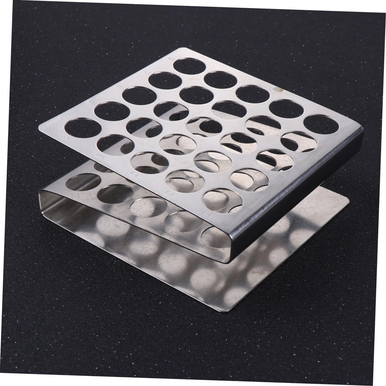 PRETYZOOM 3 Pezzi Supporto per Provette in Acciaio Inossidabile Struttura Z Leggera e Portatile per Laboratorio Scolastico Organizzatore Tubo Centrifuga Facile da Usare Accessorio Essenziale