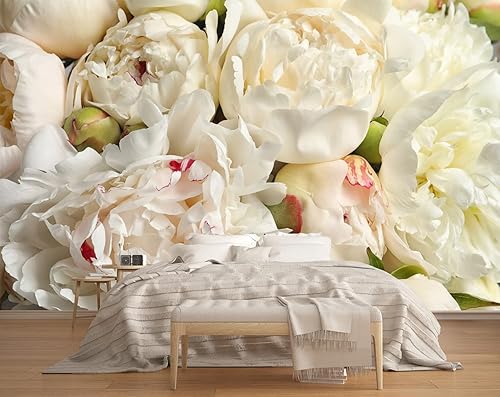 Papel tapiz floral para sala de estar, mural de pared con diseño de rosas para dormitorio, sofá (no se pega ni se pega)