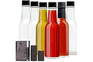 Brajttt 5oz Ketchup Glass Bottle with Shrink Capsules