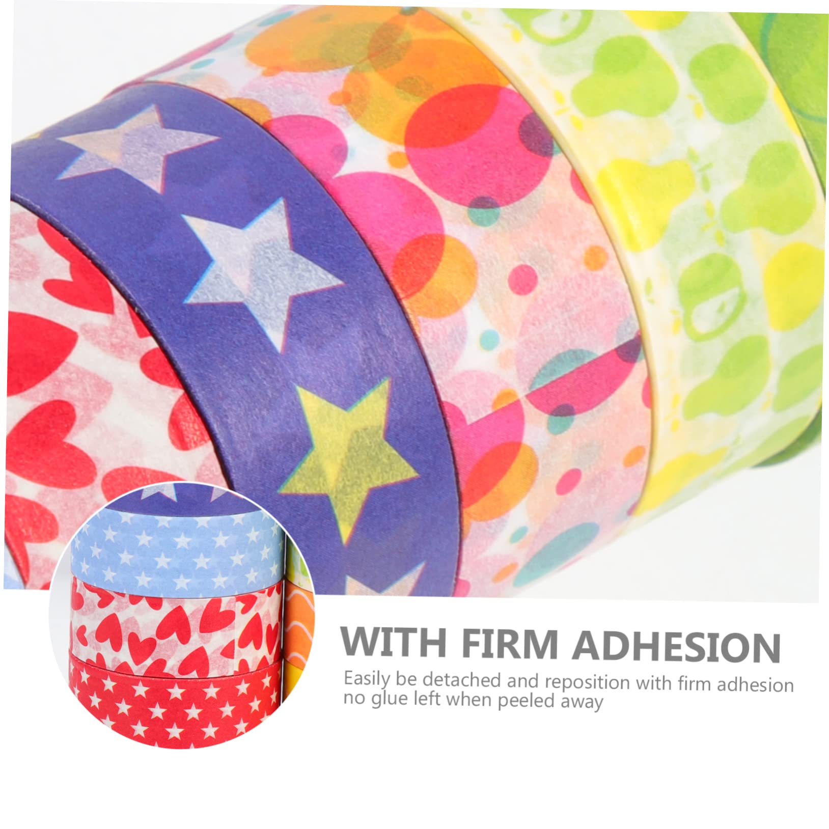 EXCEART 40rollos Cinta Washi Decorativa De Navidad Cintas Adhesivas Para Manualidades y Scrapbooking Diseño De Dibujos Animados Para Decoración De y Cajas De Navidad