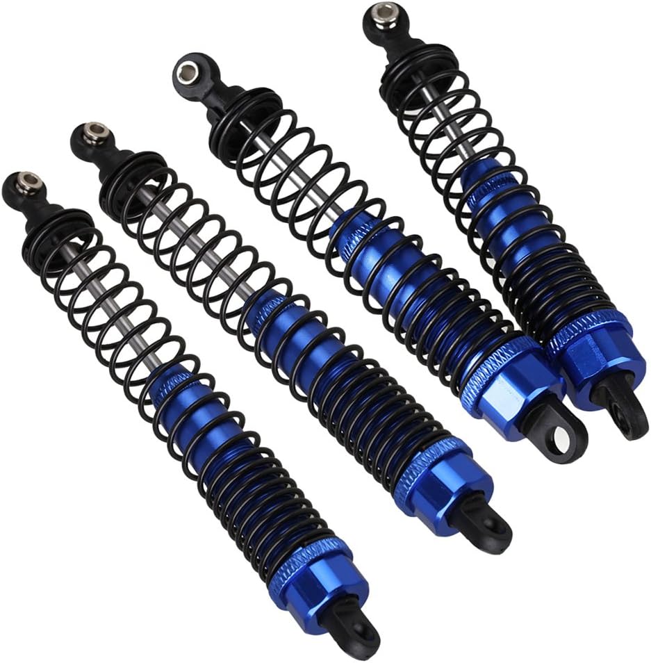 Mxfans 2PCS RC1:10 Rock Crawler AX31013 Front Rear Shock Absorber Upgrade Parts Dark Blue