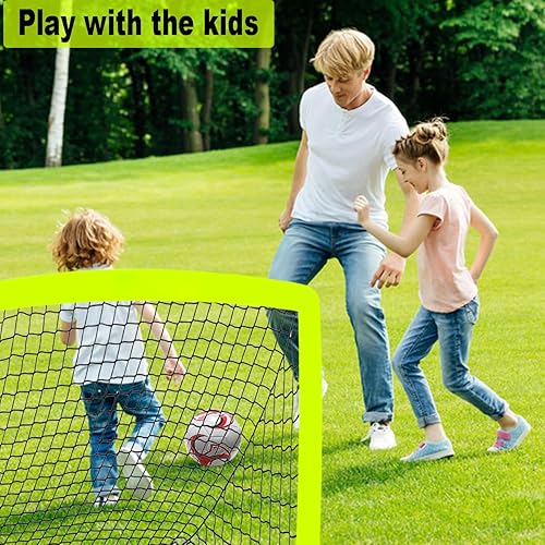 Miniatura 5 de Sports Kids Practice Soccer Goals, Pop Up Folding Soccer Goal Net Set, Portable Practice Soccer Nets Mini Goals - Perfect for Backyard Games.