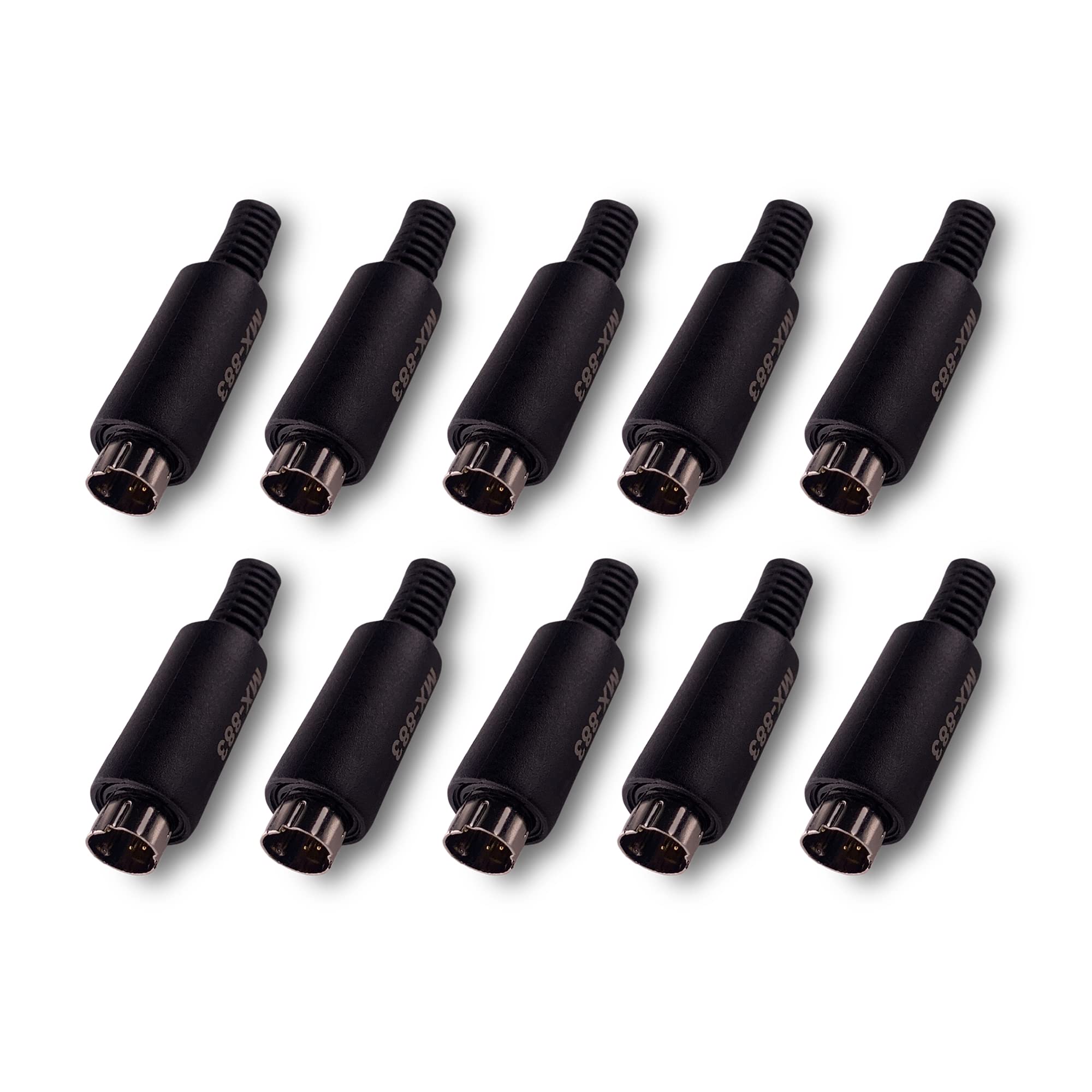 MX 4-Pin Mini DIN Male Connector for S-Video MIDI Keyboard & DIY Projects | Pack of 10 | Mini DIN Connector for Electronics Repair & Custom Cable Assembly-image-34