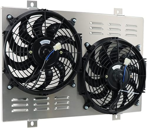 Miniatura 3 de KUUHLERSAT Ventilador eléctrico de aluminio para Ford Mustang GT LX Mercury Cougar XR7 50L V8 1975-1993