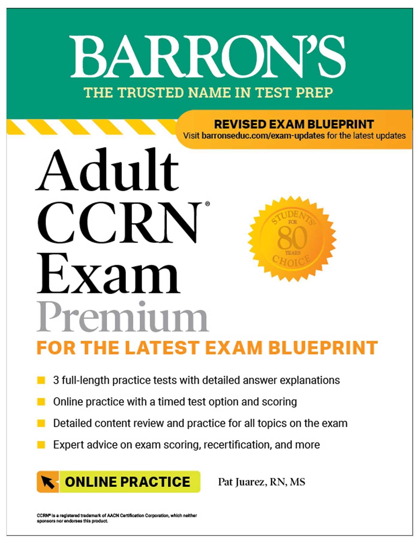 Adult CCRN Exam Premium: Study Guide for the Latest Exam Blueprint, Includes 3 Practice Tests, Comprehensive Review, and Online Study Prep Paperback – 6 Sept. 2022