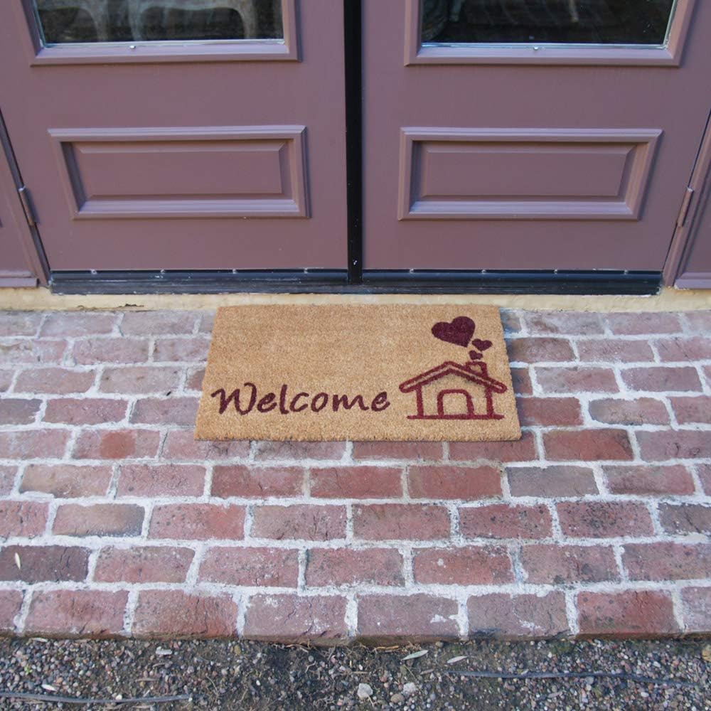 Rubber-Cal "This Home is Bursting with Love – Vibrant Welcome Door Mats 15mm X 18" X 30"