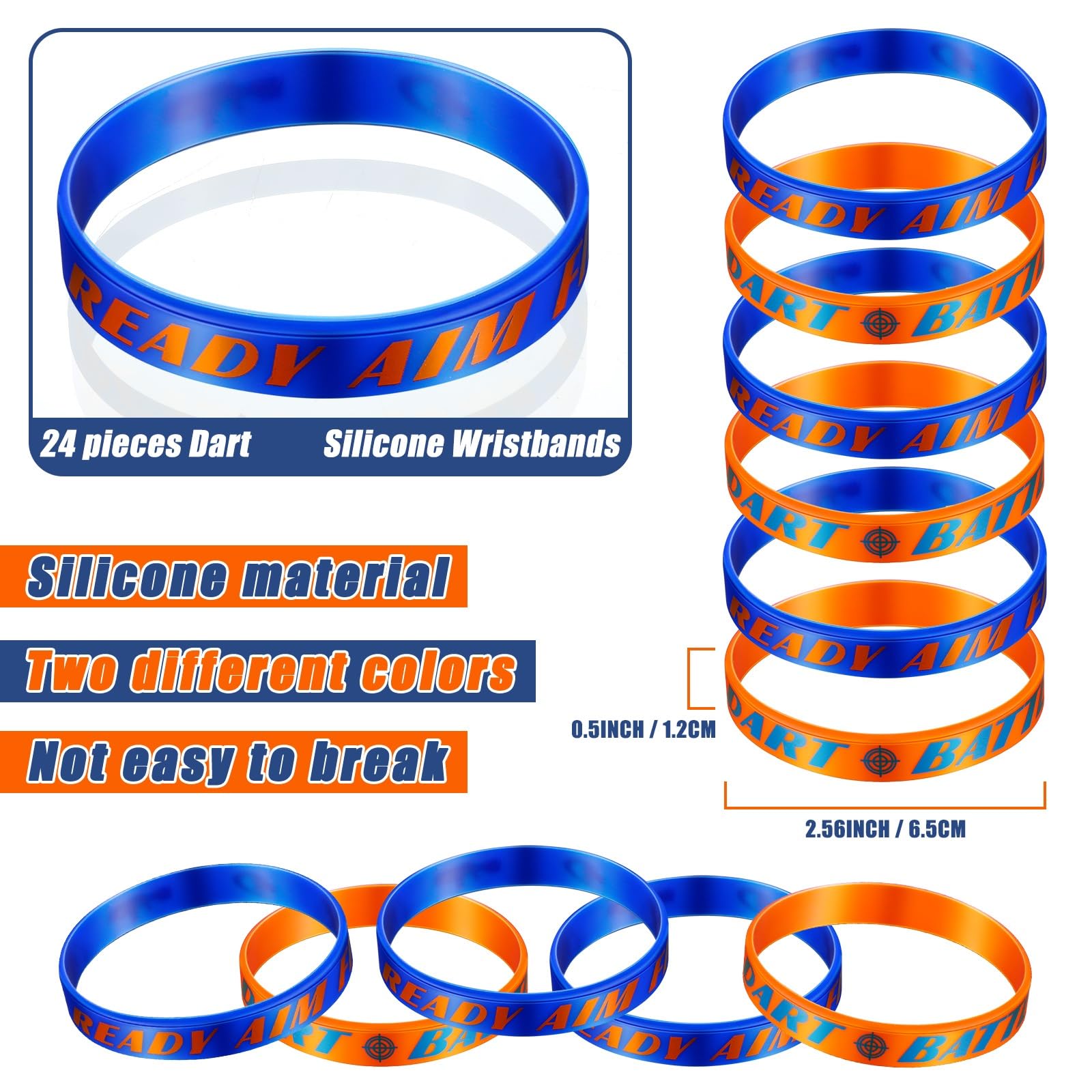 100pcs Camo Candy Bags - Dart Battle Party Favor Bags With Twist Ties, Orange & Blue Camouflage