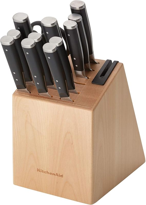 KitchenAid Gourmet 14 Piece Triple Rivet Knife Block Set with