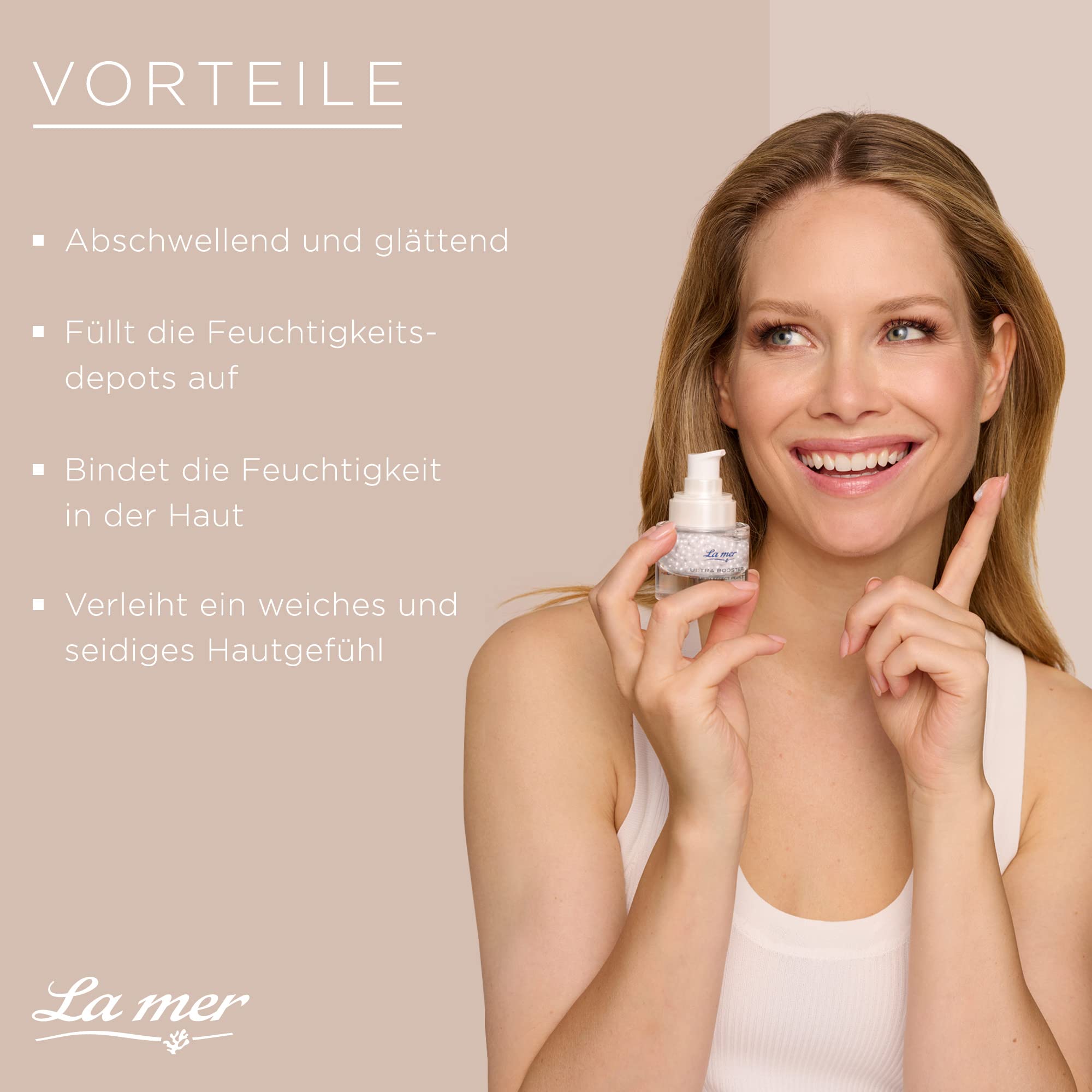 La mer Ultra Booster Premium Effect Pearls Auge - Regenerierende Augencreme gegen Schwellungen und Augenringe - Glättet Fältchen - Für intensive Feuchtigkeit und kühlendem Soforteffekt - 15 ml