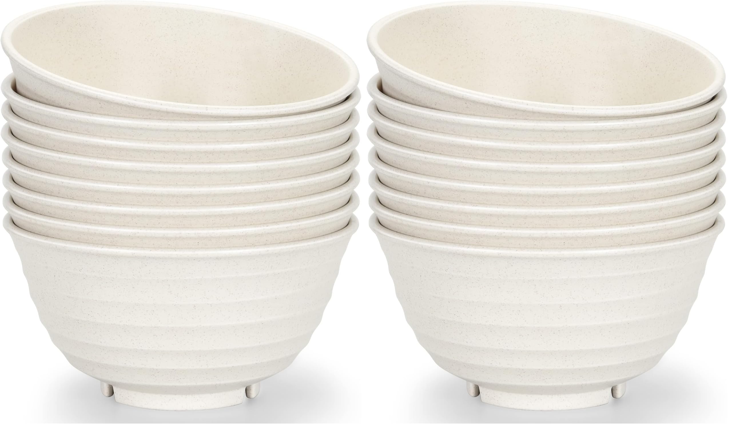 Large Wheat Straw Bowls - 60oz Set of 8 -7 Large Wheat Straw Bowls - 60oz Set of 8 -7